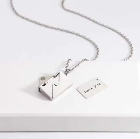 Envelope Necklace With Secret Message