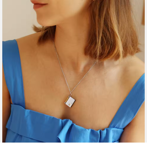 Custom Book Necklace, Any Message Inside