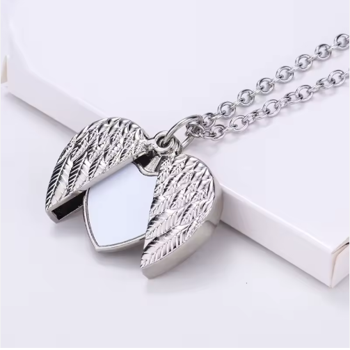 Necklace with Stamped Heart Pendant