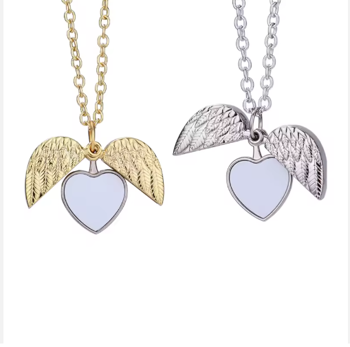 Necklace with Stamped Heart Pendant